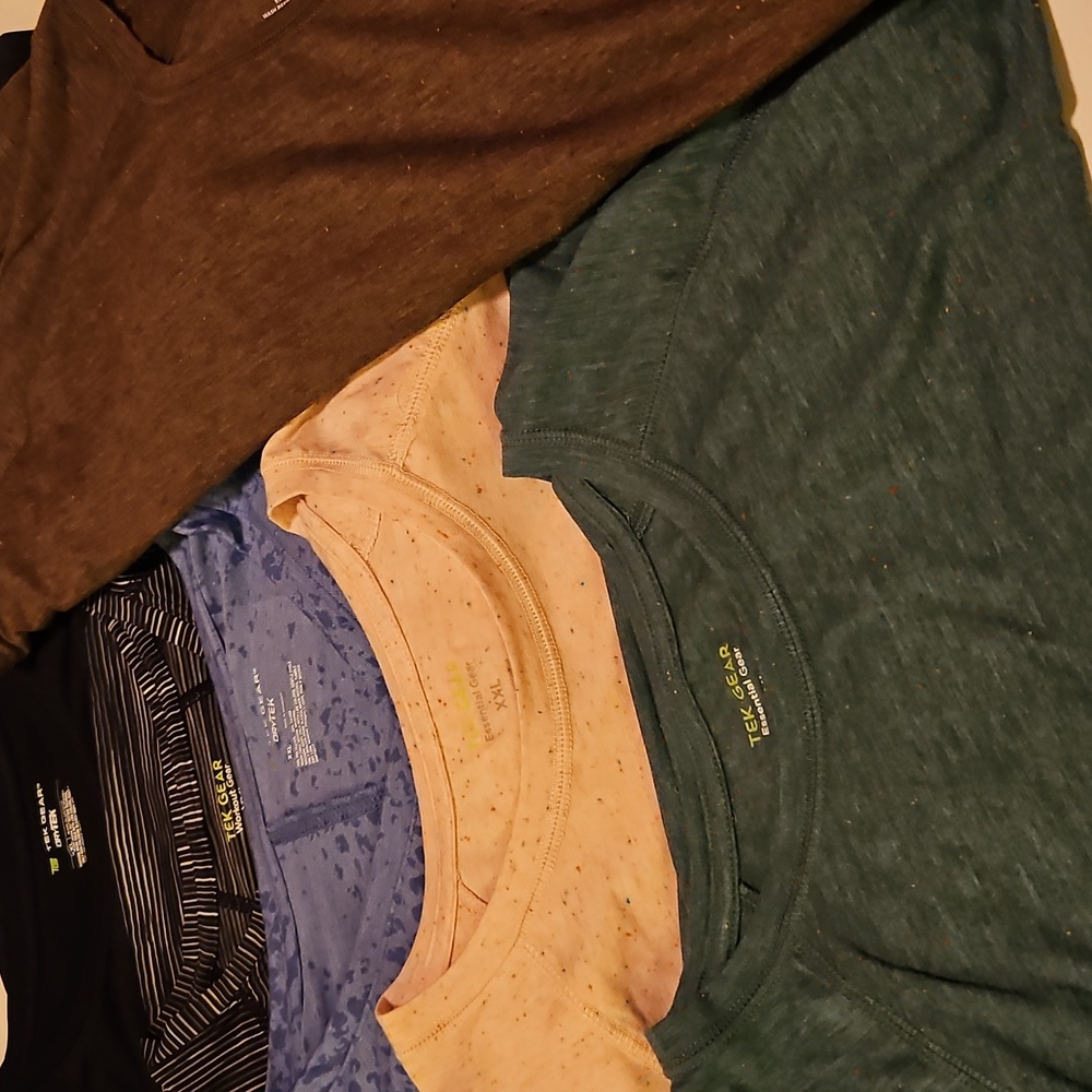 6 TEK GEAR Shirts, all size XXL
